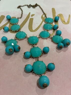 Turquoise Statement Bib Necklace - Women Jewelry